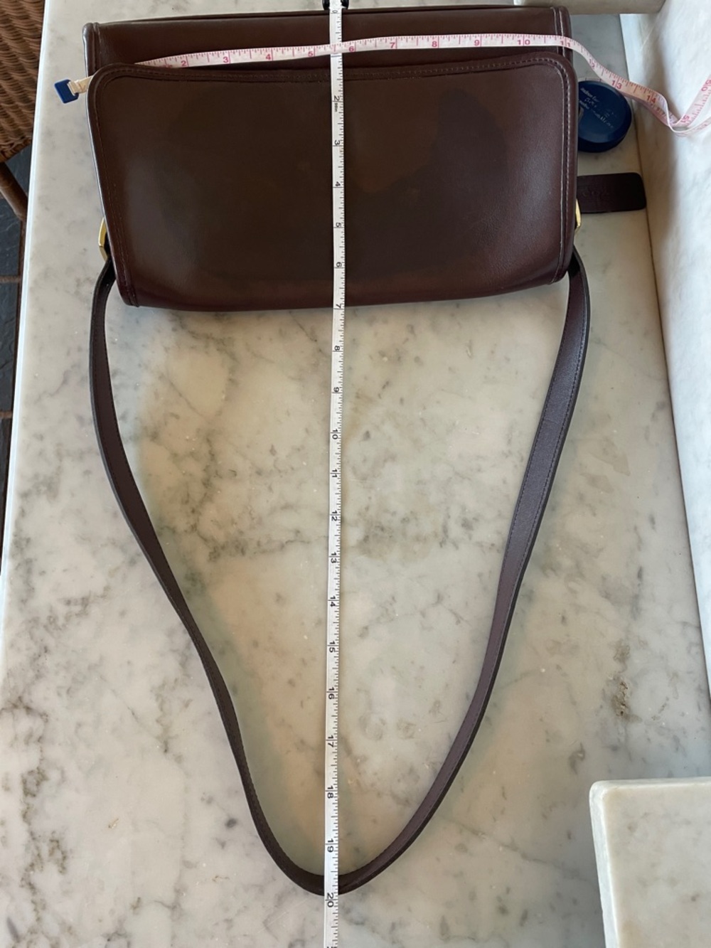 COACH Vintage Andrea Flap Shoulder Bag/Allison Flap Bag Mahogany Brown - Picture 16 of 17